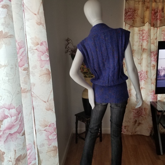 💕Maori Bee Ribbed Multi Colored Knit Sweater Top - Picture 5 of 8